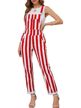 Cute Striped Overalls for Women | Trendy Jumpsuits & Bib Coveralls